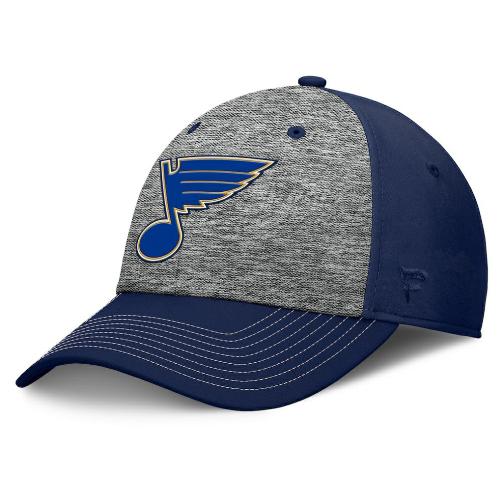 St. Louis Blues Fanatics Fundamental Top Shelf 2-Tone Flex Hat - Gray/Navy Hats
