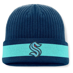 Seattle Kraken Fanatics Blueliner Cuffed Knit Hat - Deep Sea Blue Hats