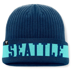 Seattle Kraken Fanatics Blueliner Cuffed Knit Hat - Deep Sea Blue Hats