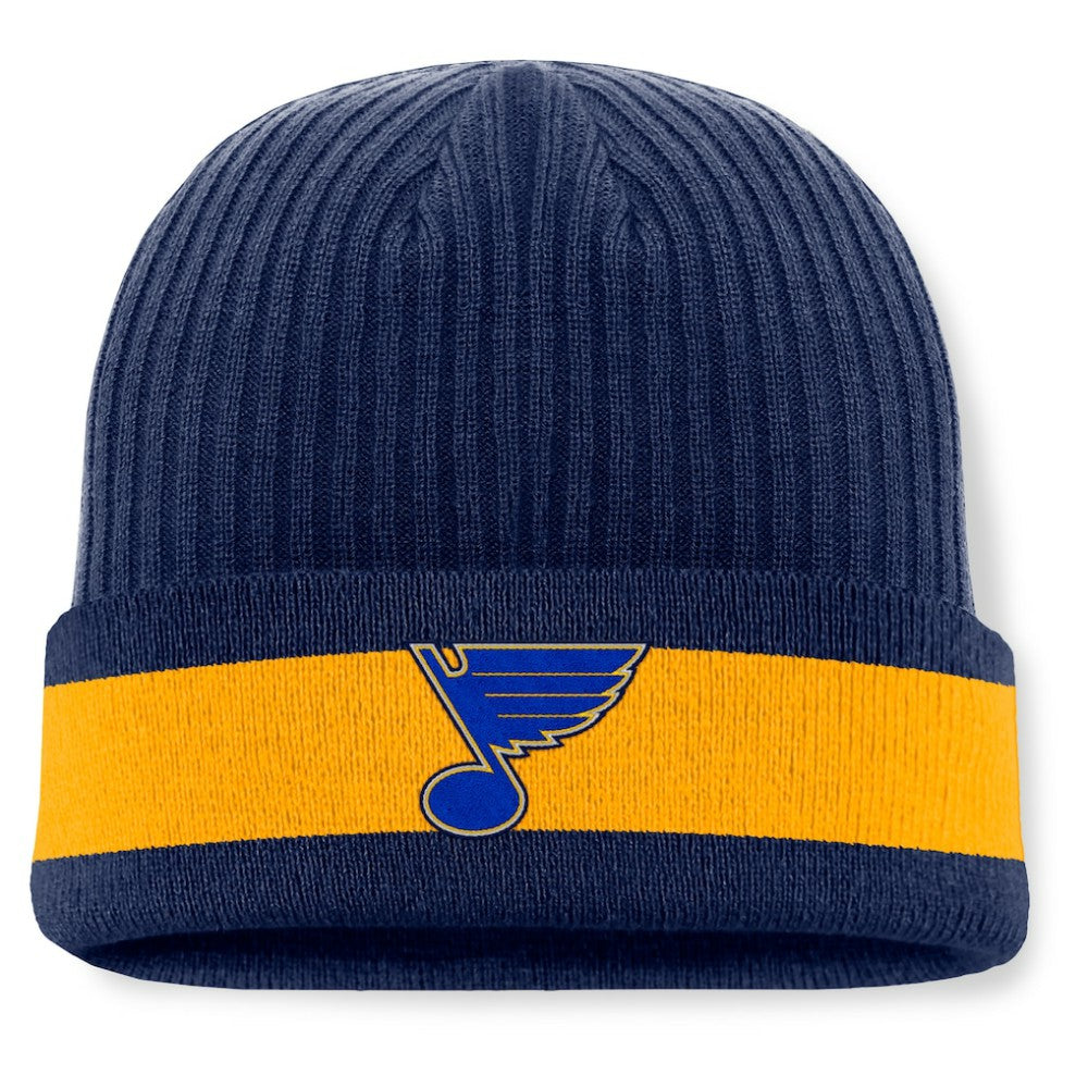 St. Louis Blues Fanatics Blueliner Cuffed Knit Hat - Blue Hats