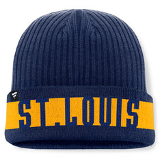 St. Louis Blues Fanatics Blueliner Cuffed Knit Hat - Blue Hats