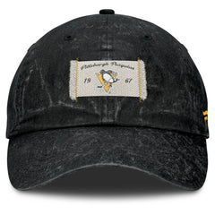 Pittsburgh Penguins Fanatics Women's Heritage Away Game Adjustable Hat - Black Hats