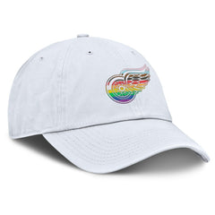 Detroit Red Wings Fanatics PRIDE Adjustable Hat - White Hats