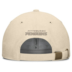 Pittsburgh Penguins Fanatics Front Office Canvas Adjustable Hat - Tan Hats