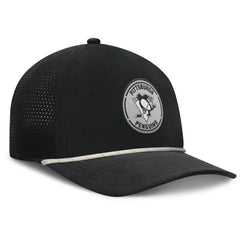 Pittsburgh Penguins Fanatics Front Office Performance A-Frame Adjustable Hat - Black Hats
