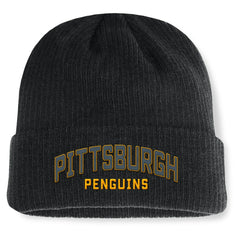 Pittsburgh Penguins Fanatics Andee Cuffed Beanie - Black