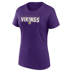 Minnesota Vikings Logo Athletic Women's Lean T-Shirt - Purple sale