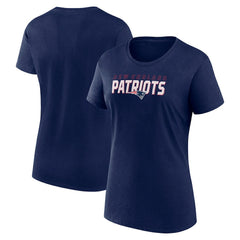 New England Patriots Logo Athletic Women's Lean T-Shirt - Navy cheap
