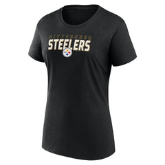 Pittsburgh Steelers Logo Athletic Women's Lean T-Shirt - Black outlet