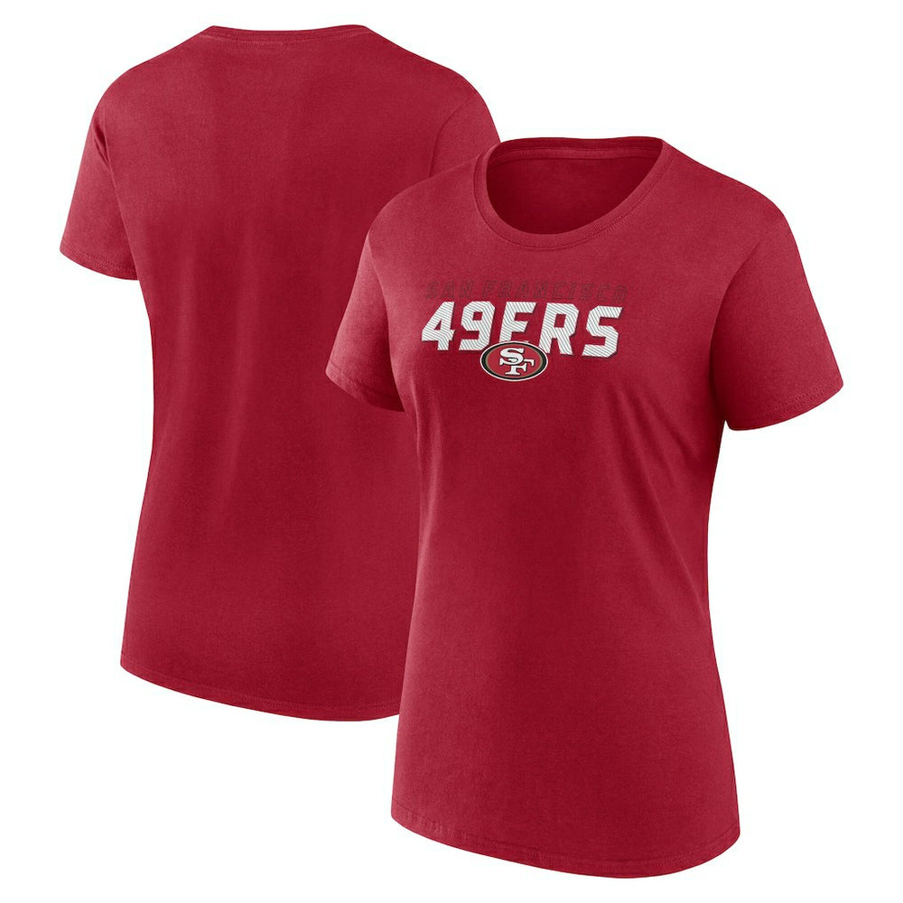 San Francisco 49ers Logo Athletic Women's Lean T-Shirt - Scarlet online