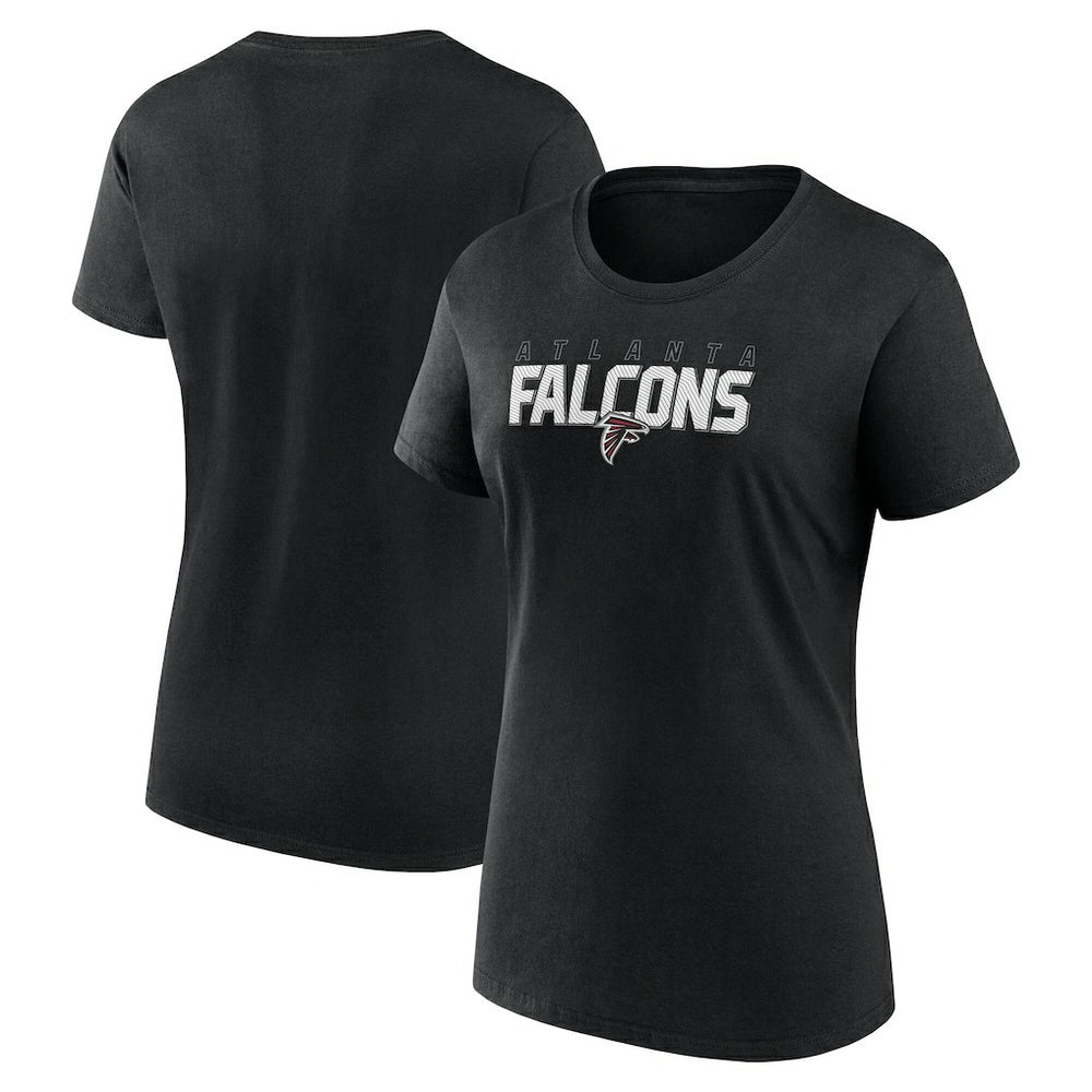 Atlanta Falcons Logo Athletic Women's Lean T-Shirt - Black online