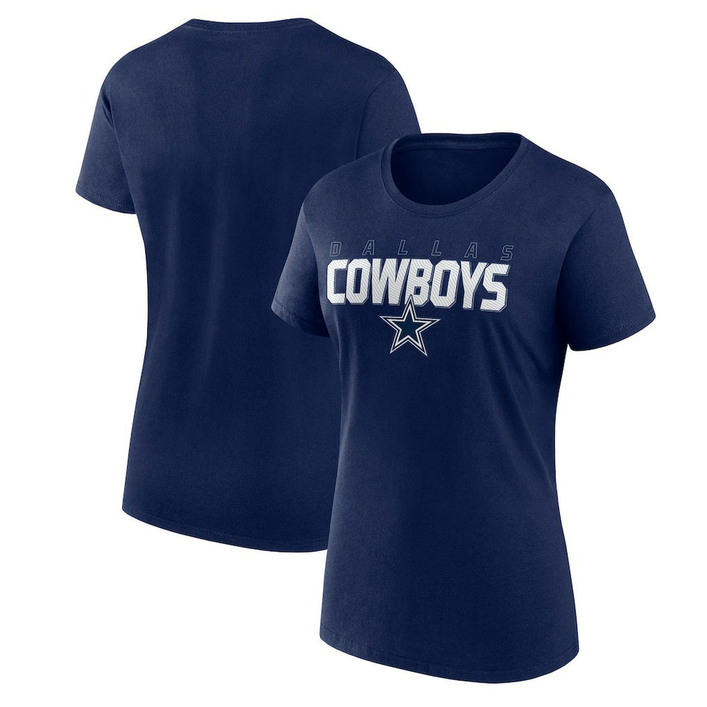 Dallas Cowboys Logo Athletic Women's Lean T-Shirt - Navy outlet