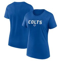 Indianapolis Colts Logo Athletic Women's Lean T-Shirt - Royal cheap