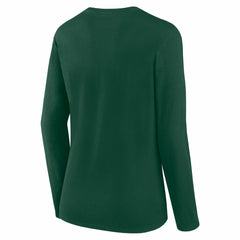 Green Bay Packers Logo Athletic Women's Grip Long Sleeve T-Shirt - Green for sale