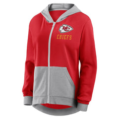 Kansas City Chiefs Logo Athletic Women's Hit It French Terry Full-Zip Hoodie - Red discount