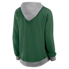 New York Jets Logo Athletic Women's Hit It French Terry Full-Zip Hoodie - Green for sale
