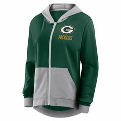 Green Bay Packers Logo Athletic Women's Hit It French Terry Full-Zip Hoodie - Green online