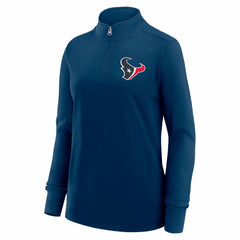 Houston Texans Logo Athletic Women's Velocity Quarter-Zip Jacket - Navy for sale