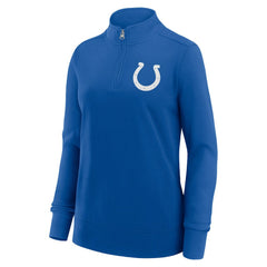 Indianapolis Colts Logo Athletic Women's Velocity Quarter-Zip Jacket - Royal discount