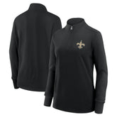 New Orleans Saints Logo Athletic Women's Velocity Quarter-Zip Jacket - Black online