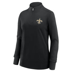 New Orleans Saints Logo Athletic Women's Velocity Quarter-Zip Jacket - Black online
