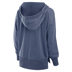 Seattle Seahawks Women's Initiative Snow Wash French Terry V-Neck Pullover Hoodie - Heather College Navy online