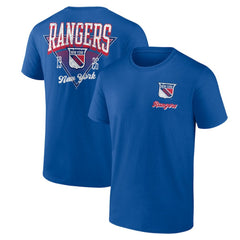 New York Rangers Logo Athletic Never Over T-Shirt - Blue T-shirts