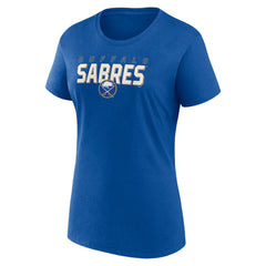 Buffalo Sabres Logo Athletic Women's Launch Scoop Neck T-Shirt - Royal T-shirts