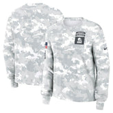 Cleveland Browns Women's 2024 Salute To Service Dri-FIT Long Sleeve T-Shirt - Arctic Camo sale