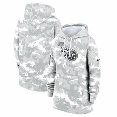 Tennessee Titans Women's 2024 Salute To Service Club Fleece Oversized Pullover Hoodie - Arctic Camo sale