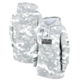 Cleveland Browns Women's 2024 Salute To Service Club Fleece Oversized Pullover Hoodie - Arctic Camo outlet