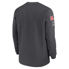 Dallas Cowboys 2024 Salute To Service Long Sleeve T-Shirt - Anthracite for sale