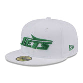New York Jets New Era Wordmark Omaha 59FIFTY Fitted Hat - White online