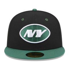New York Jets New Era Flipside 2Tone 59FIFTY Fitted Hat - Black/Green outlet