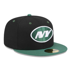 New York Jets New Era Flipside 2Tone 59FIFTY Fitted Hat - Black/Green outlet