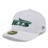 New York Jets New Era Wordmark Omaha Low Profile 59FIFTY Fitted Hat - White sale