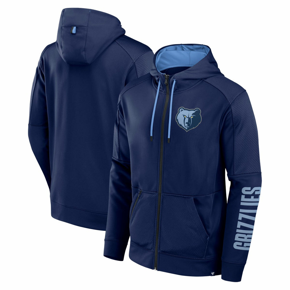 Memphis Grizzlies Baller Defender Performance Full-Zip Hoodie - Navy cheap