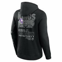 Sacramento Kings Game Time Crossover Pullover Hoodie - Black cheap