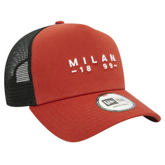 AC Milan New Era 9FORTY A-Frame Trucker Adjustable Hat - Brown on sale