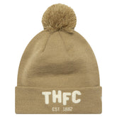 Tottenham Hotspur New Era Boucle Cuffed Knit Hat with Pom Sale - Tan