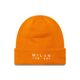 AC Milan New Era Wordmark Cuffed Knit Hat on sale - Orange
