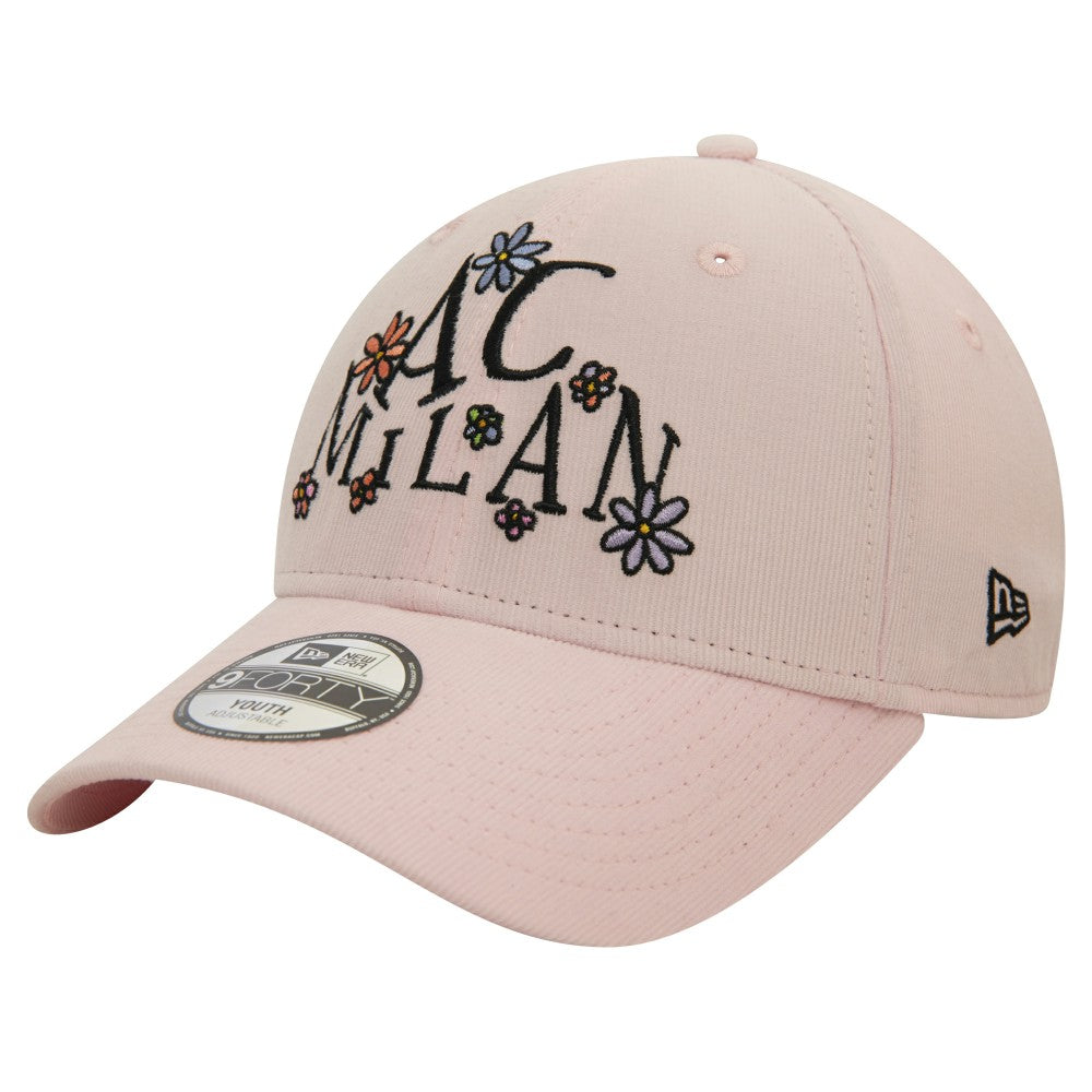 AC Milan New Era Youth Needle Corduroy 9FORTY Adjustable Hat - Light Pink on sale