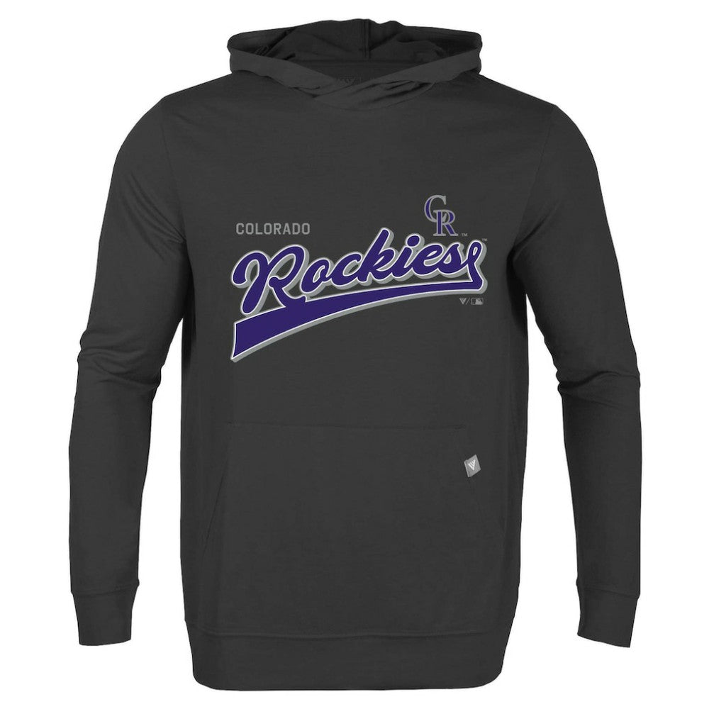 Colorado Rockies Levelwear Relay 2.0 Retro Pullover Hoodie Black