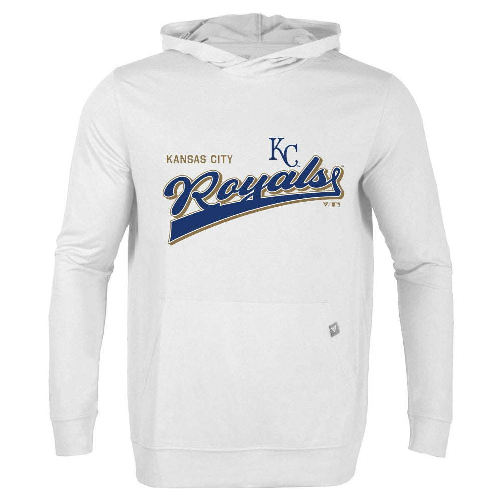 Kansas City Royals Levelwear Relay 2.0 Retro Pullover Hoodie White