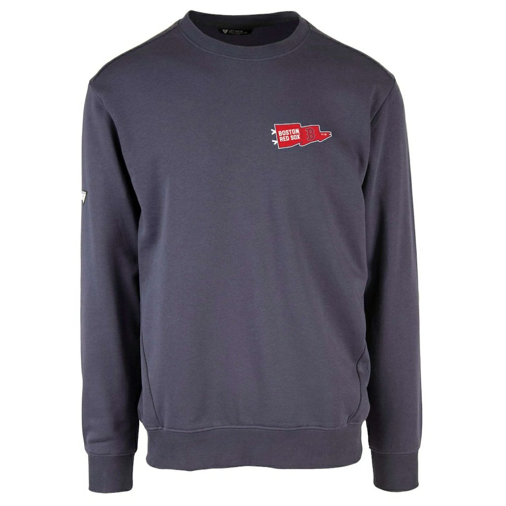 Boston Red Sox Levelwear Zane Rafters Pullover Sweatshirt Navy