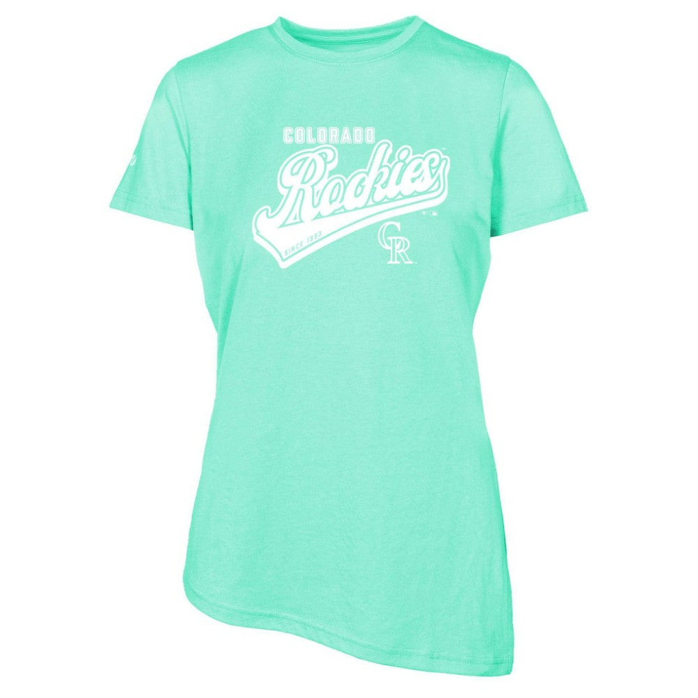 Colorado Rockies Levelwear Women's Birch Sweep T-Shirt Mint