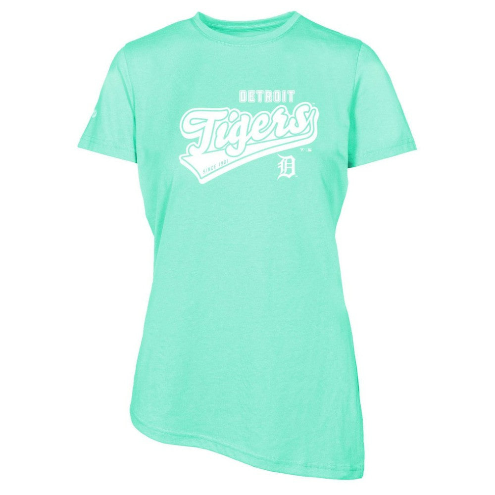 Detroit Tigers Levelwear Women's Birch Sweep T-Shirt Mint