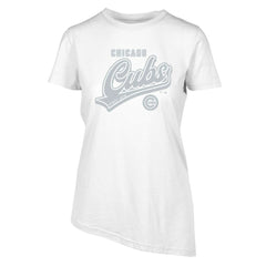 Chicago Cubs Levelwear Women's Birch Sweep T-Shirt White