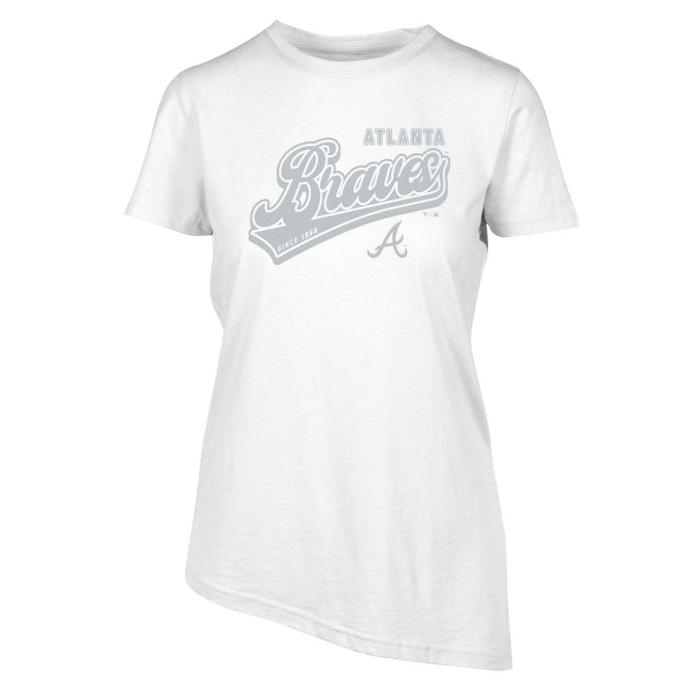 Atlanta Braves Levelwear Women's Birch Sweep T-Shirt White