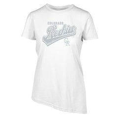 Colorado Rockies Levelwear Women's Birch Sweep T-Shirt White